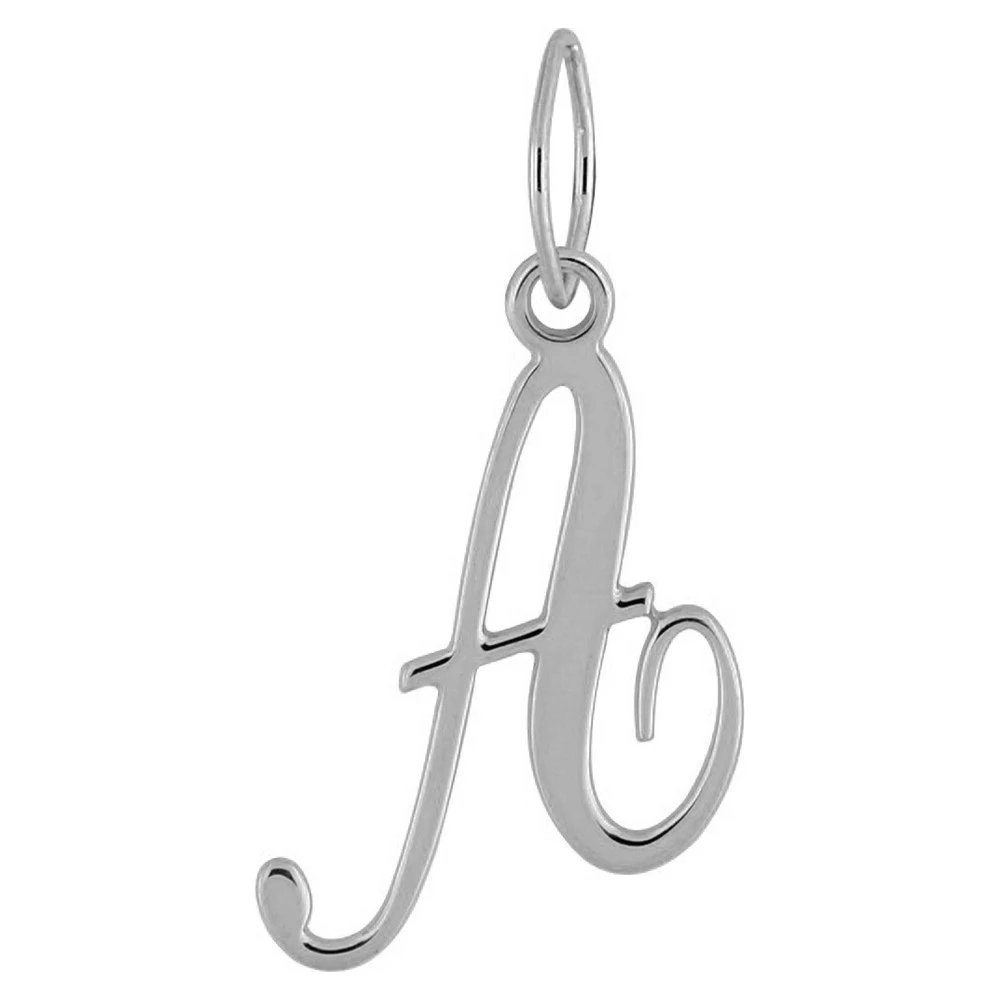 Pendentif Initiale - Argent Massif 4 Pendentif Initiale - Argent Massif – Image 2