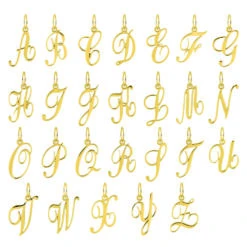 Pendentif Initiale - Or Jaune 18ct