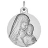 Médaille Vierge à L'enfant à La Rose - Argent Massif 1 Médaille Vierge à L'enfant à La Rose - Argent Massif -Maison de la Médaille Soldes MDM16 grey product