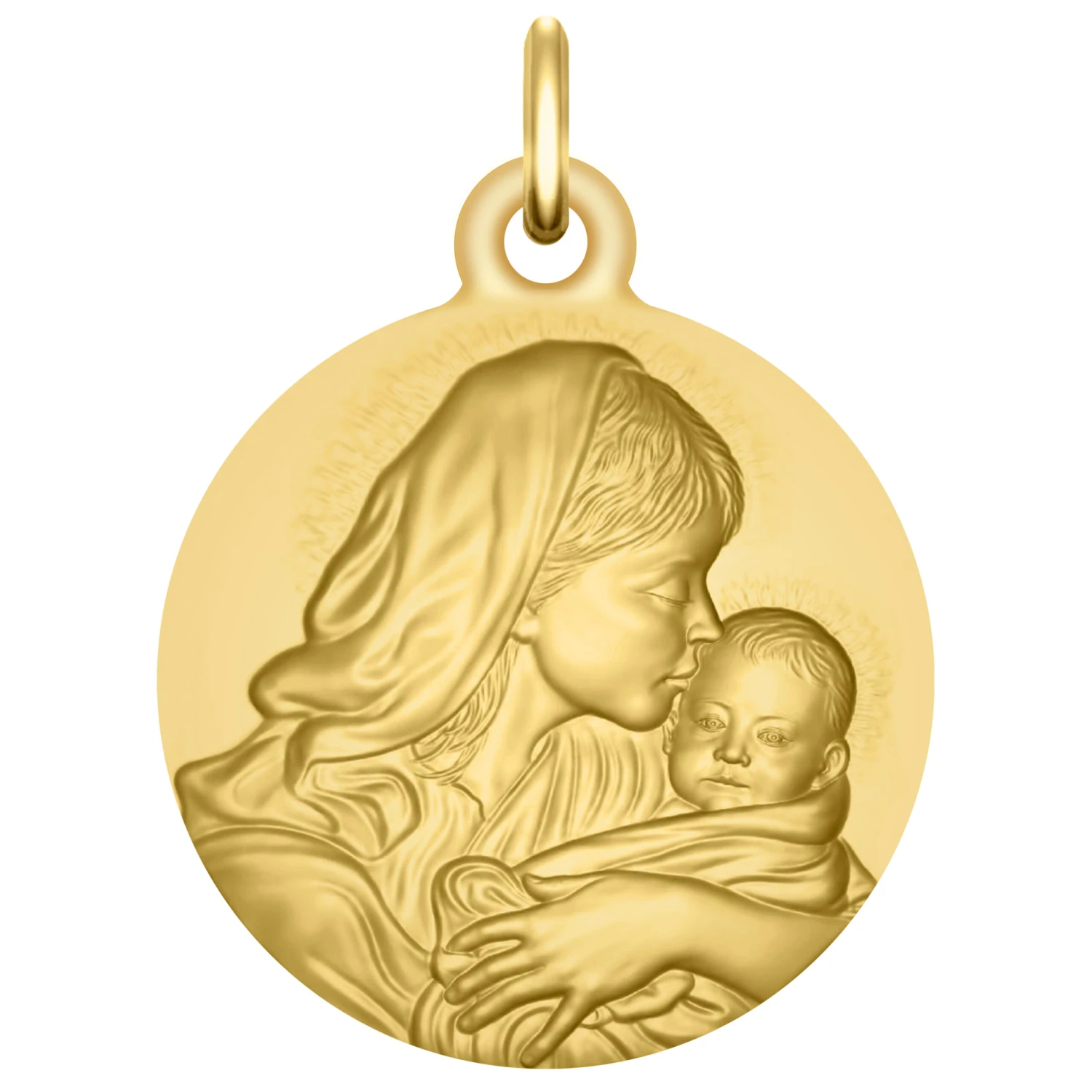 Médaille Notre-Dame Des Petits Enfants - Or Jaune 18ct 3 Médaille Notre-Dame Des Petits Enfants - Or Jaune 18ct