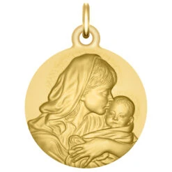 Médaille Notre-Dame Des Petits Enfants - Or Jaune 9ct