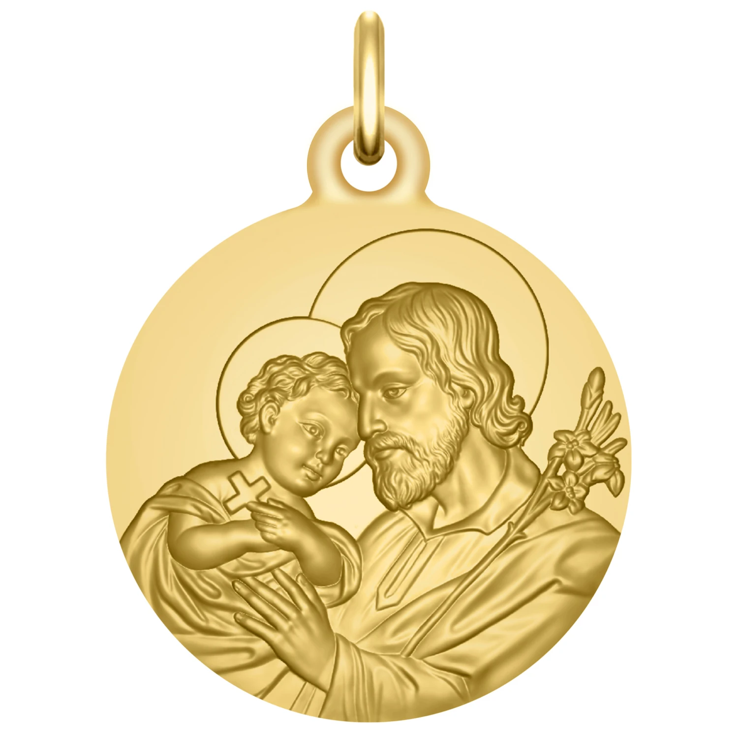Médaille Saint Joseph - Or Jaune 9ct 3 Médaille Saint Joseph - Or Jaune 9ct