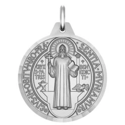 Médaille Saint Benoît - Argent Massif