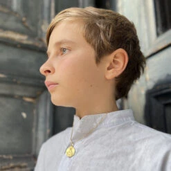 Médaille Vierge Aux Colombes - Or Jaune 9ct 9 Médaille Vierge Aux Colombes - Or Jaune 9ct -Maison de la Médaille Soldes MDM60 LP4 copie product 1