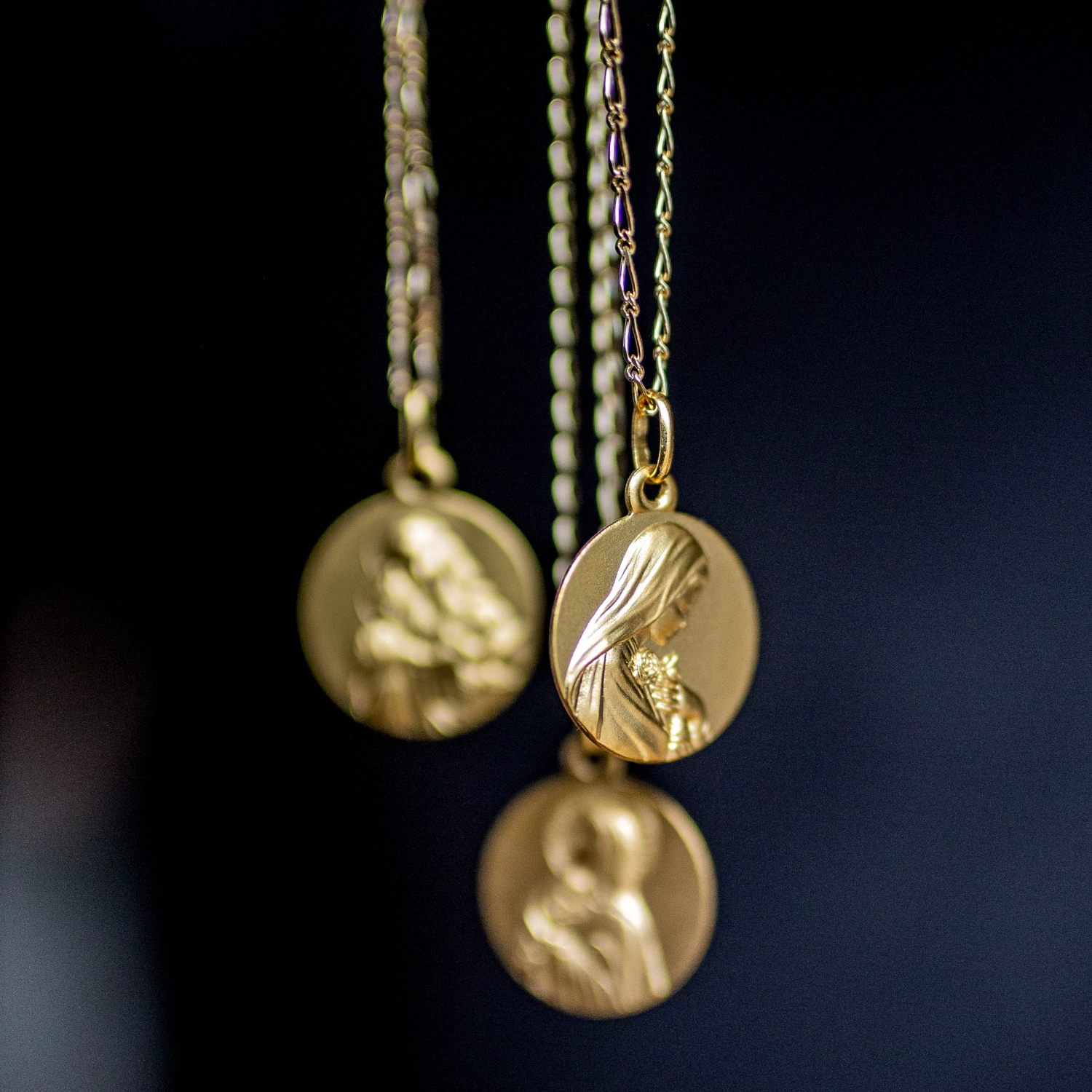 Chaine Gourmette Cheval Alternée - Or Jaune 9ct 5 Chaine Gourmette Cheval Alternée - Or Jaune 9ct – Image 3