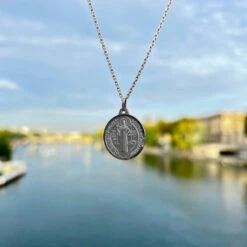 Médaille Saint Benoît - Argent Massif -Maison de la Médaille Soldes SAINT BENOIT AM product