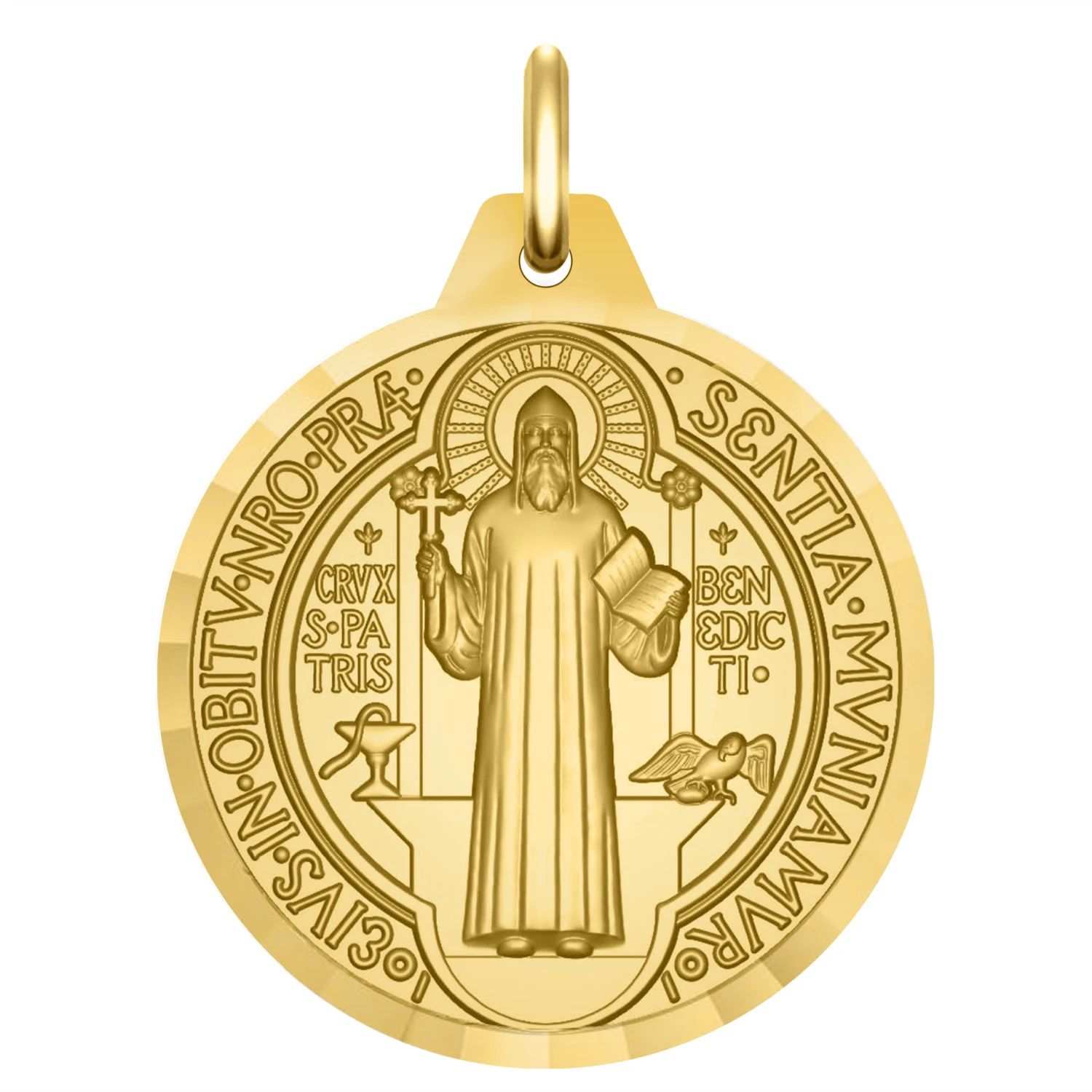 Médaille Saint Benoît - Or Jaune 18ct