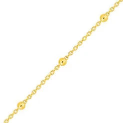 Chaine Forçat Rond Boules - Or Jaune 9ct