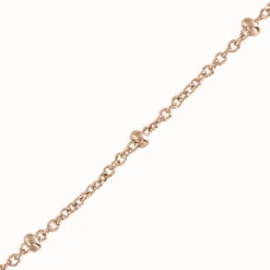 Chaine Forçat Rond Boules - Or Rose 18ct