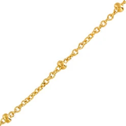 Chaine Forçat Rond Boules - Or Jaune 18ct