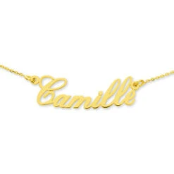 Collier Prénom - Or Jaune 9ct