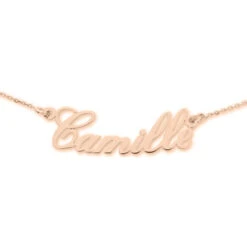 Collier Prénom - Or Rose 18ct
