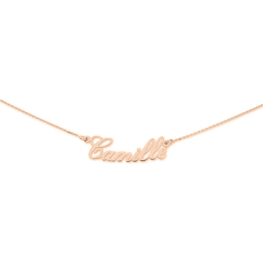 Collier Prénom - Or Rose 18ct 4 Collier Prénom - Or Rose 18ct – Image 2