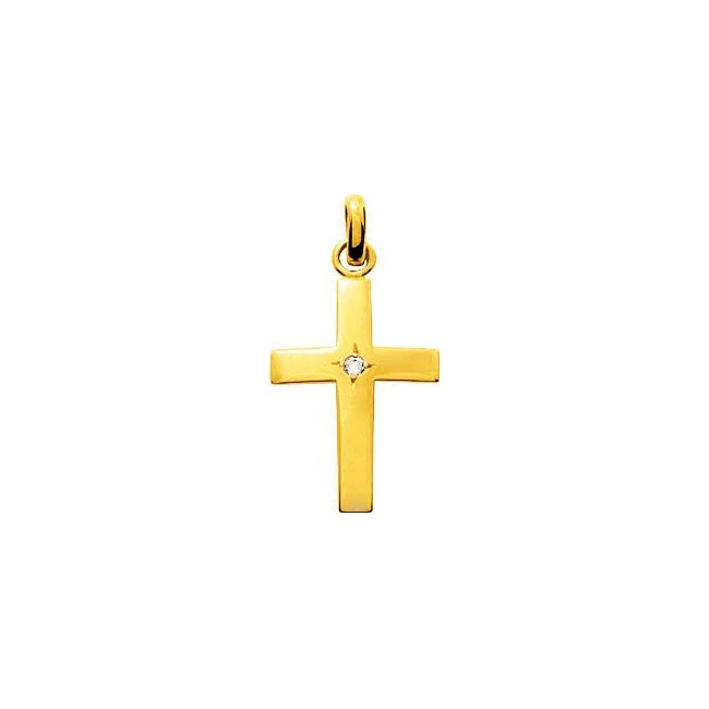 Croix Personnalisée - Diamant & Or Jaune 18ct 3 Croix Personnalisée - Diamant & Or Jaune 18ct