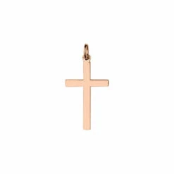 Croix Fil Carré - Or Rose 18ct