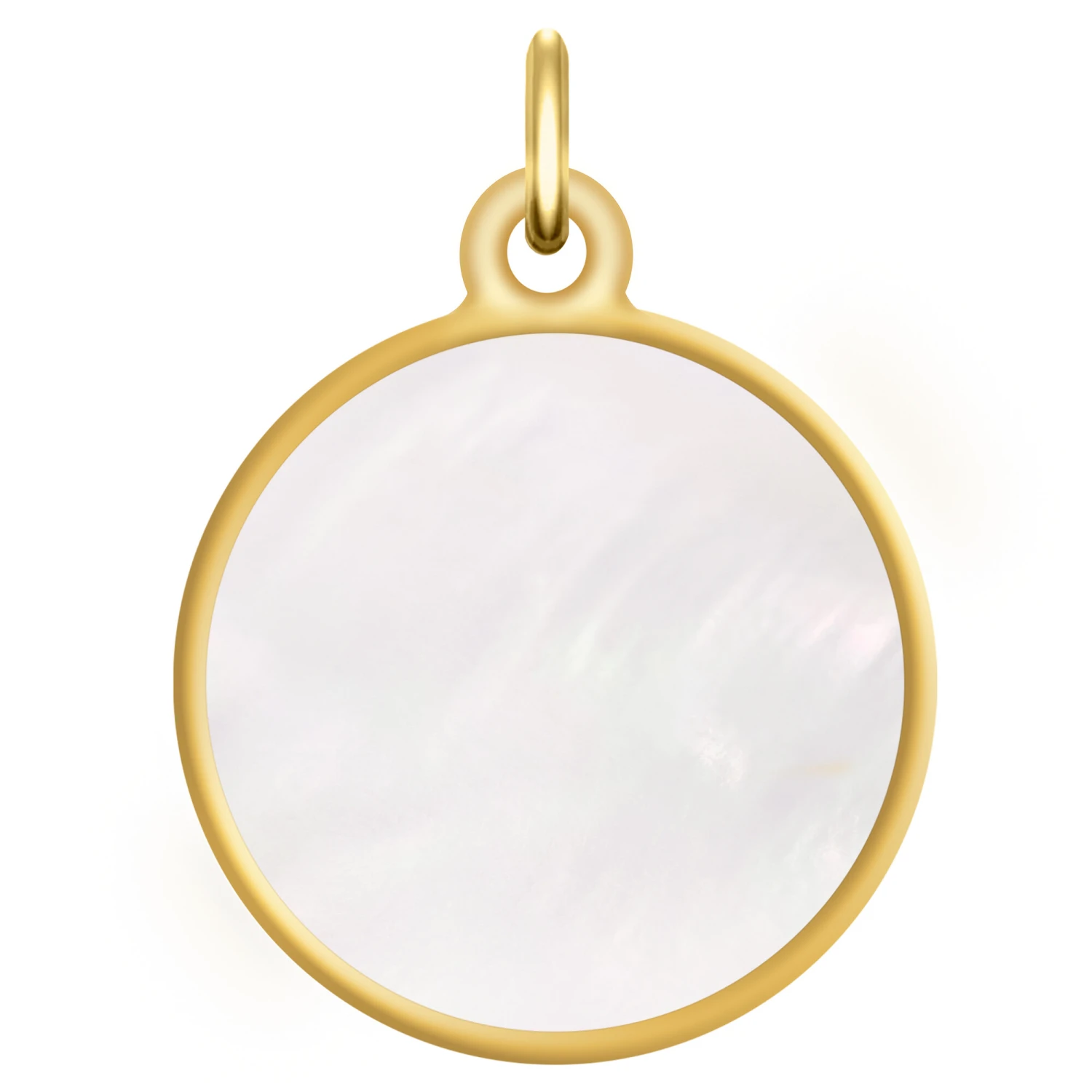 Médaille Vierge à L'enfant - Amour Maternel - Or Jaune 18ct & Nacre 7 Médaille Vierge à L'enfant - Amour Maternel - Or Jaune 18ct & Nacre – Image 5