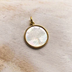 Médaille Arbre De Vie Princier - Or Jaune 18ct & Nacre 9 Médaille Arbre De Vie Princier - Or Jaune 18ct & Nacre -Maison de la Médaille Soldes medaille arbre de vie nacre product xl product