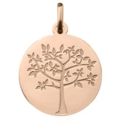 Médaille Arbre De Vie Printanier - Or Rose 18ct