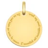 Médaille Citation "Le Petit Prince" - Or Jaune 18ct 2 Médaille Citation "Le Petit Prince" - Or Jaune 18ct -Maison de la Médaille Soldes medaille citation coeur lpp 1 product