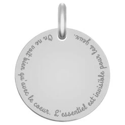 Médaille Citation "Le Petit Prince" - Argent Massif