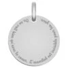 Médaille Citation "Le Petit Prince" - Or Blanc 9ct -Maison de la Médaille Soldes medaille citation coeur lpp product