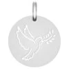 Médaille De La Colombe Au Rameau Ajourée - Or Blanc 18ct 2 Médaille De La Colombe Au Rameau Ajourée - Or Blanc 18ct -Maison de la Médaille Soldes medaille colombe rameau ajoureCC81e product 2