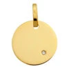 Pendentif Plaque Ronde - Diamant & Or Jaune 18ct -Maison de la Médaille Soldes medaille diamant or V6B product xl product