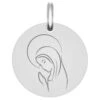 Médaille Vierge Sérénité - Or Blanc 9ct 2 Médaille Vierge Sérénité - Or Blanc 9ct -Maison de la Médaille Soldes medaille vierge serenite product 3