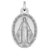 Médaille Vierge Miraculeuse Personnalisable - Or Blanc 18ct -Maison de la Médaille Soldes mmiraculeuse verso or 1 copie grey product 2
