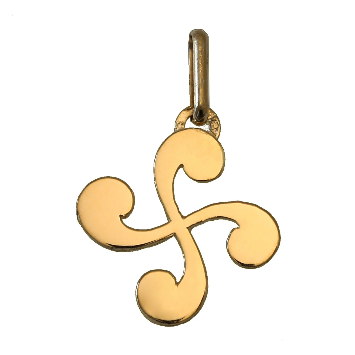 Pendentif Croix Basque - Or Jaune 18ct 3 Pendentif Croix Basque - Or Jaune 18ct