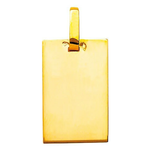 Pendentif Plaque - Or Jaune 18ct 3 Pendentif Plaque - Or Jaune 18ct