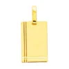 Pendentif Plaque Striée - Or Jaune 18ct 2 Pendentif Plaque Striée - Or Jaune 18ct -Maison de la Médaille Soldes pendentif plaque striee 2 product xl product