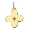 Pendentif Croix étoilée - Diamant & Or Jaune 18ct 1 Pendentif Croix étoilée - Diamant & Or Jaune 18ct -Maison de la Médaille Soldes pendentif trefle diamant product xl product