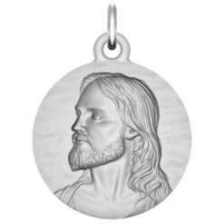 Médaille Du Christ Martelée - Argent Massif