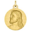 Médaille Du Christ Martelée - Or Jaune 18ct 1 Médaille Du Christ Martelée - Or Jaune 18ct -Maison de la Médaille Soldes portrait christ or motif2 product
