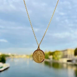 Médaille Saint Benoît - Or Jaune 18ct -Maison de la Médaille Soldes saint benois NM product