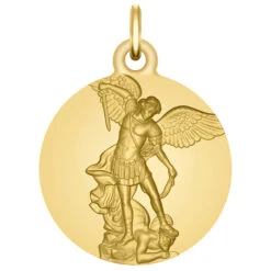 Médaille Saint Michel Archange - Or Jaune 18ct